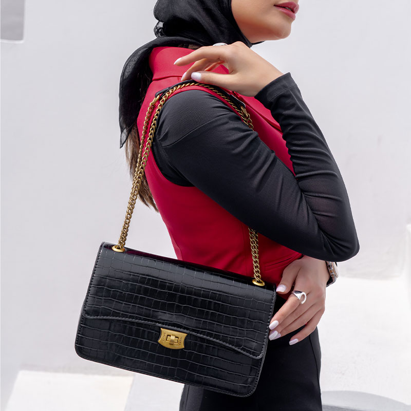 کیف دوشی زنانه دیویدجونز مدل 2-7002