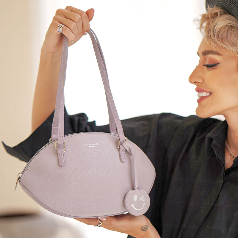 کیف دوشی زنانه دیویدجونز مدل CM6988 lilac