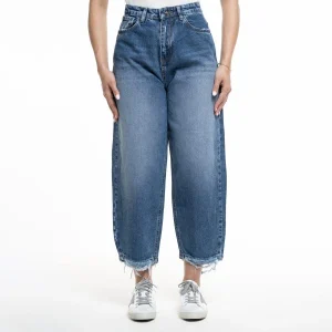 شلوار جین زنانه رزمری مدل CL3205 بالن فیت Breeze of serenity