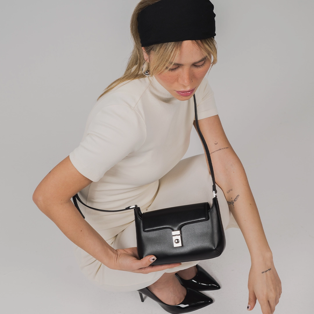 کیف دوشی زنانه رزمری مدل Rose Merry RS3324-BLACK