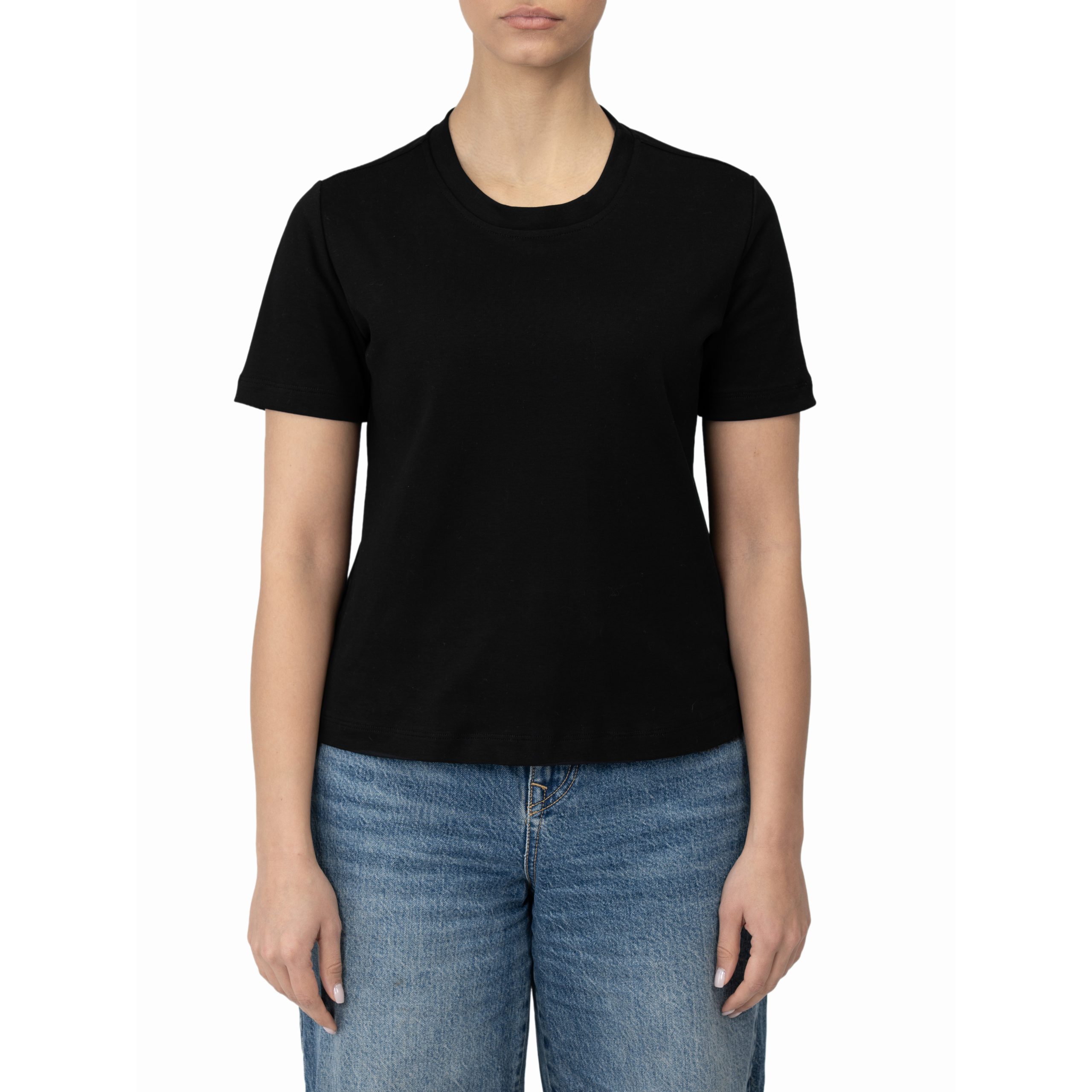 تیشرت بیسیک آستین کوتاه  زنانه رزمری مدل CL3239