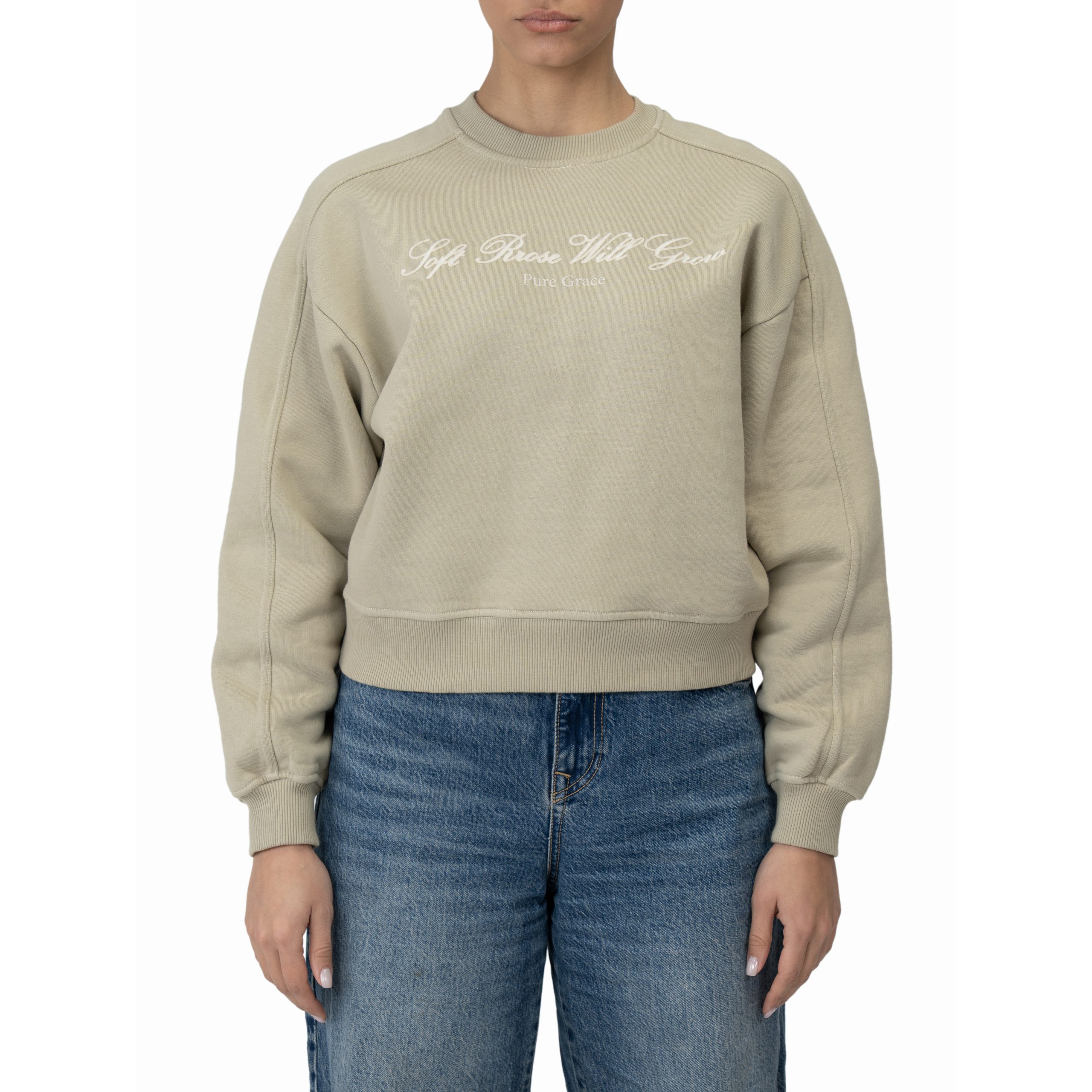 سوییشرت چاپی  زنانه رزمری مدل CL3243